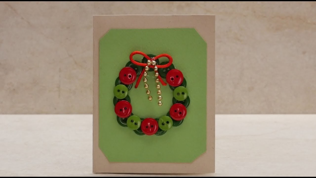 Como Hacer Tarjeta Corona Navideña- HomeArtTv por Juan Gonzalo Angel