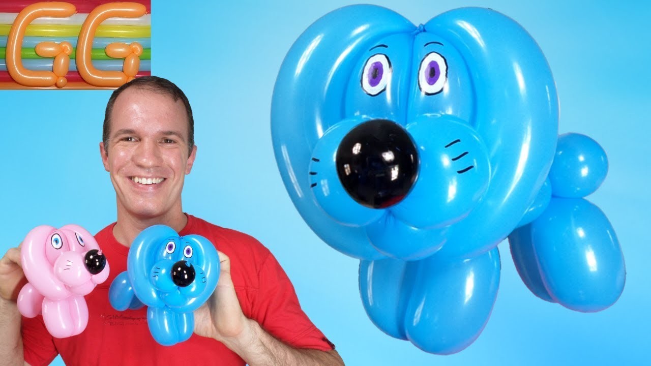 Como hacer un perro con un globo - globoflexia facil - como hacer perritos con globos