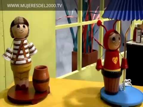 COMO HACER UNA LAMPARA DE CHESPIRITO CON MASETAS PARTE 01