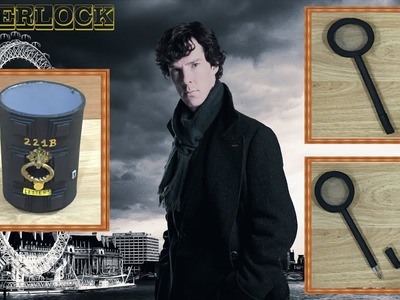 DIY SHERLOCK LAPICERA Y BOLIGRAFO LUPA DE LA SERIE