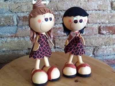 Fofuqueles pareja de Trogloditas