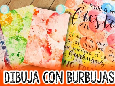 Pinta con BURBUJAS!! ✄ Barbs Arenas Art!