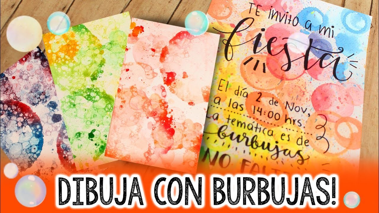 Pinta con BURBUJAS!! ✄ Barbs Arenas Art!