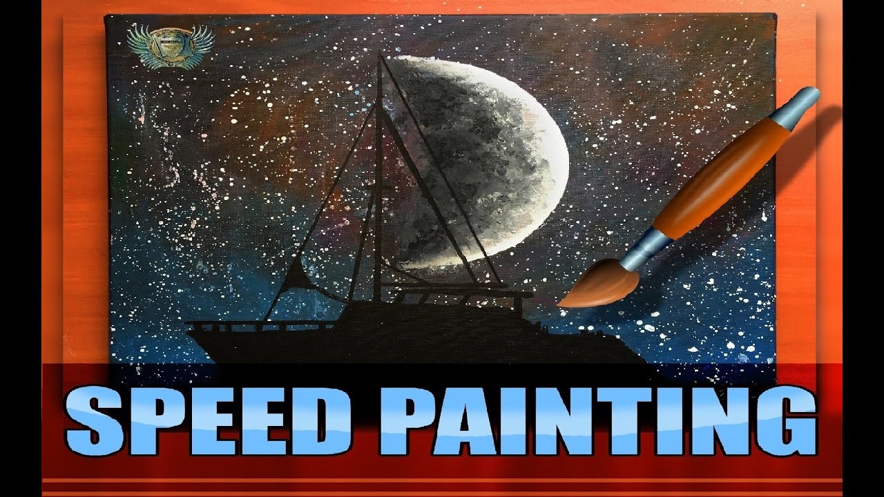 Pintando Paisaje Nocturno - Speed Painting