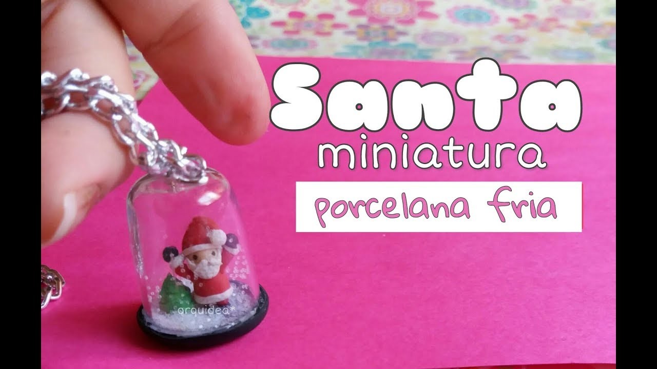 Santa miniatura PORCELANA FRIA. CLAY