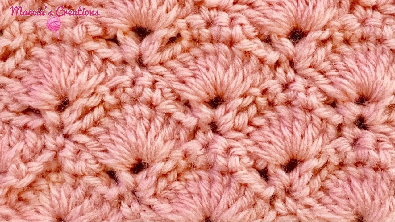 TEJIDOS A CROCHET: Conchas a Crochet. HOW TO CROCHET: Shells Crochet Stitch