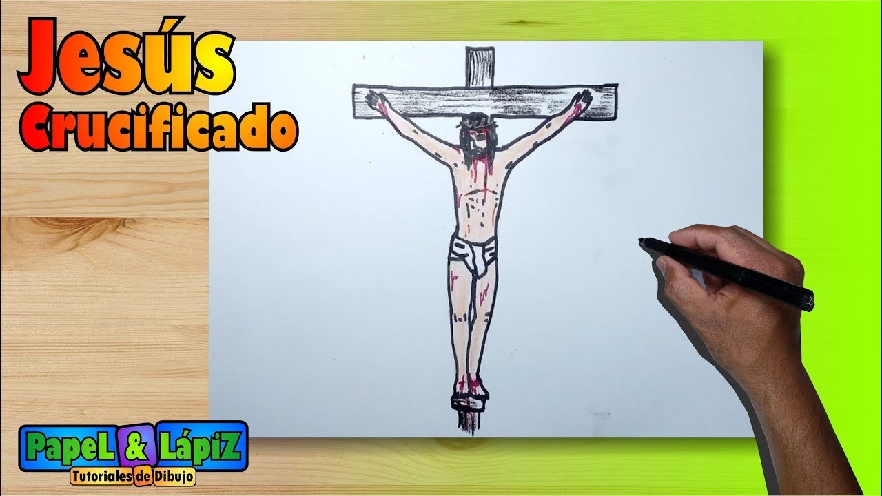 Cómo dibujar a Jesús en la Crucificción - Paso a paso