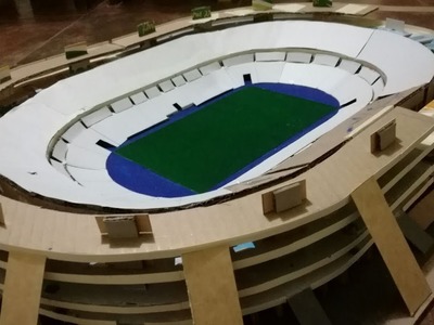 Como hacer un estadio de fútbol | Stade de France | Timelapse 1.3 | DIY | Estadios miniatura