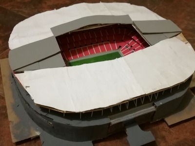 Como hacer un estadio de fútbol | Wembley | Timelapse 2.3 | DIY | Estadios miniatura