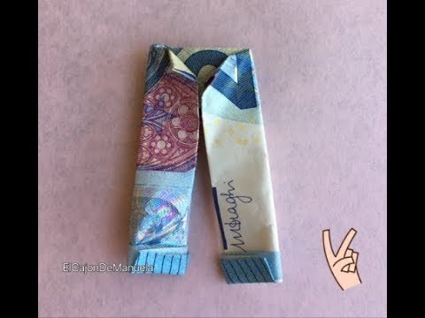 Cómo hacer un pantalón con billete - Origami