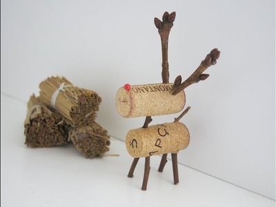 Cómo hacer un reno con tapones de corcho (how to do a cork reindeer)