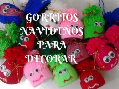 Gorritos navideños para decorar