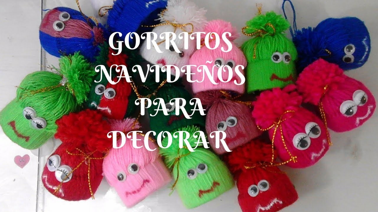 Gorritos navideños para decorar