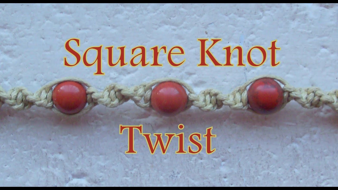 Pulsera de Hilo: Square Knot Twist es.PandaHall.com
