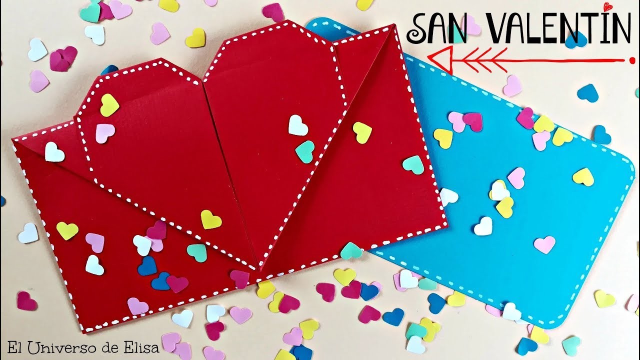 Tarjeta Sorpresa para San Valentín, Sobre Tarjeta Corazón Sorpresa, Ideas para San Valentín