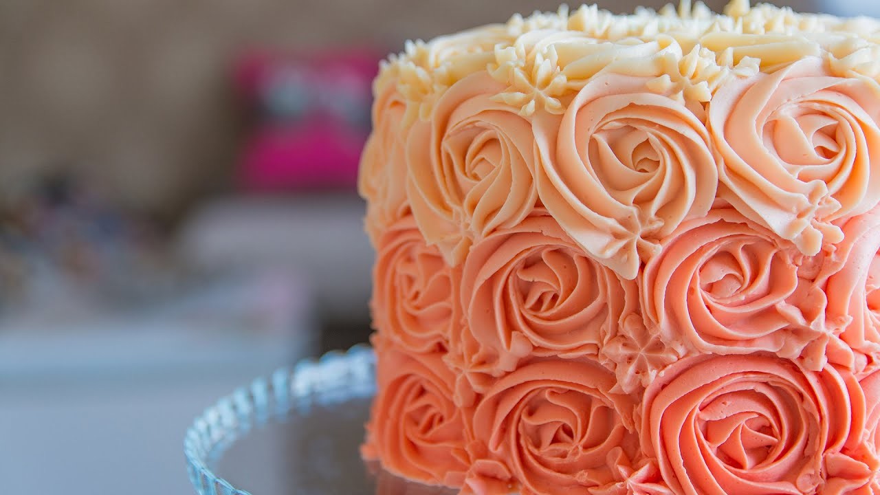 Tarta de rosas (rosette cake) | Quiero Cupcakes!