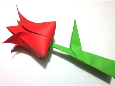 Tulipán de Papel - Origami Tulip
