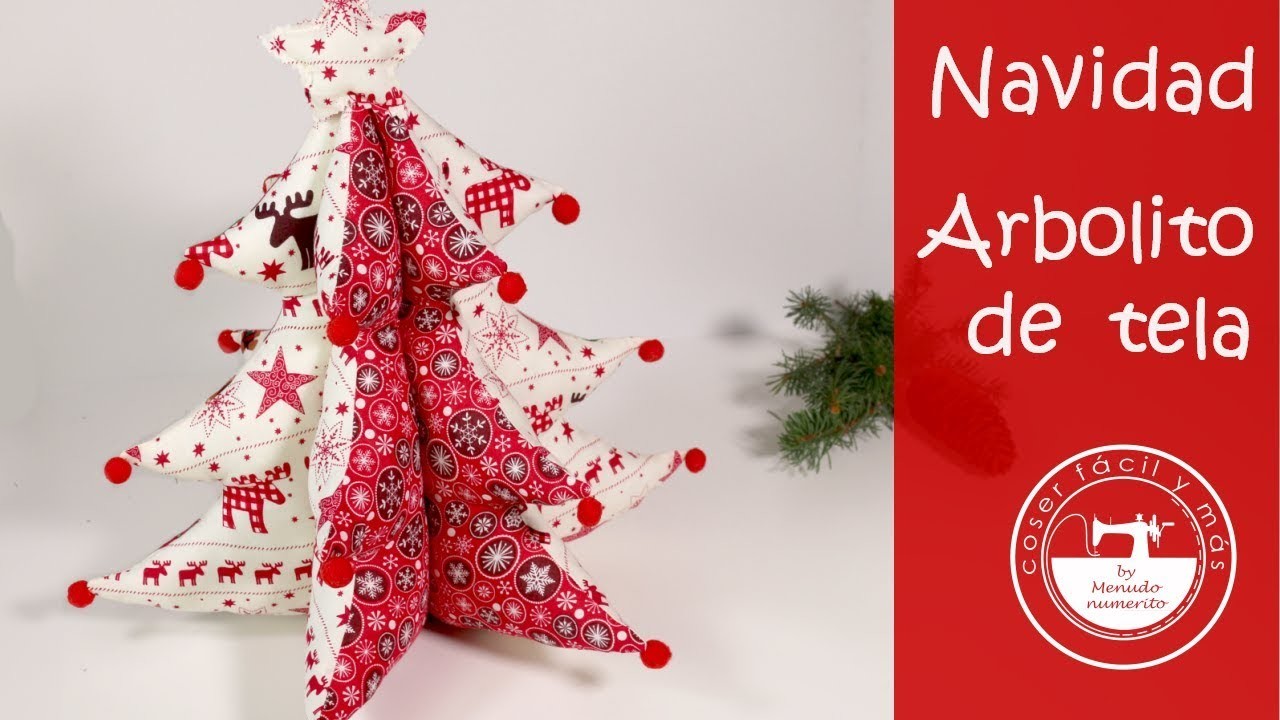 Adornos de Navidad: un árbol de tela (patrones gratis)