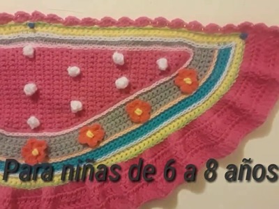 Chal Caramelito. . A crochet talla de 6 a 8 años