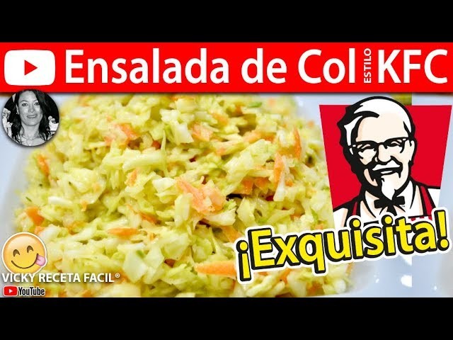Cómo hacer ENSALADA DE COL Estilo KFC | Vicky Receta Facil