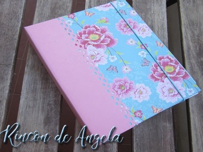 Como hacer tu agenda con cuadernos reciclados-Encuadernacion Bind it all- Le petit papillon