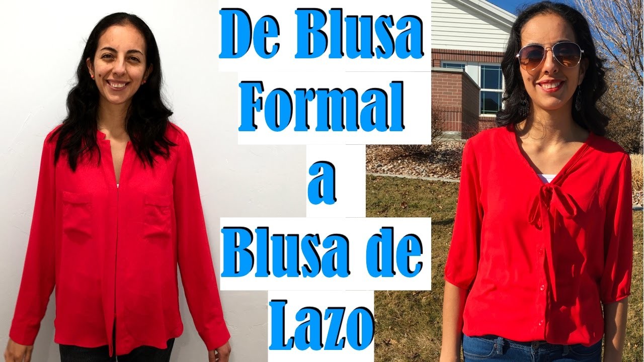 "De Blusa Formal a Blusa de Lazo"