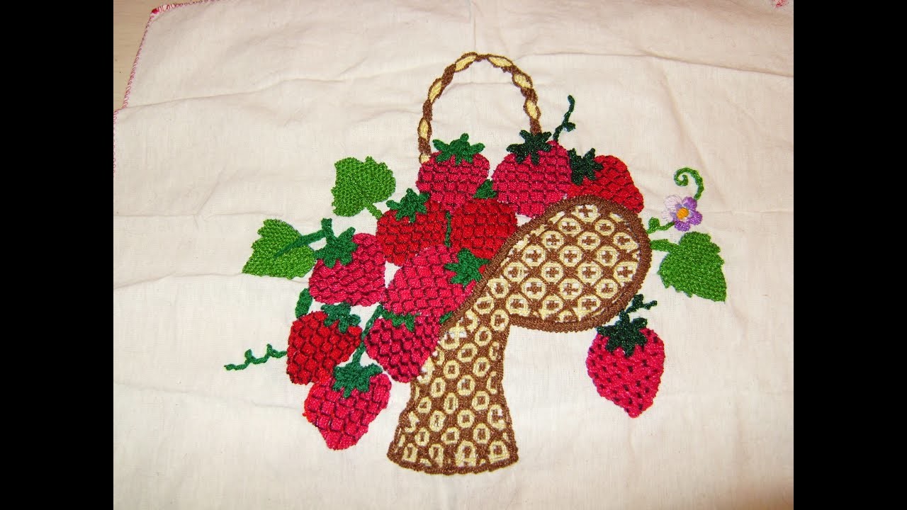 DIY Bordados de Fantasía Sesta con fresas