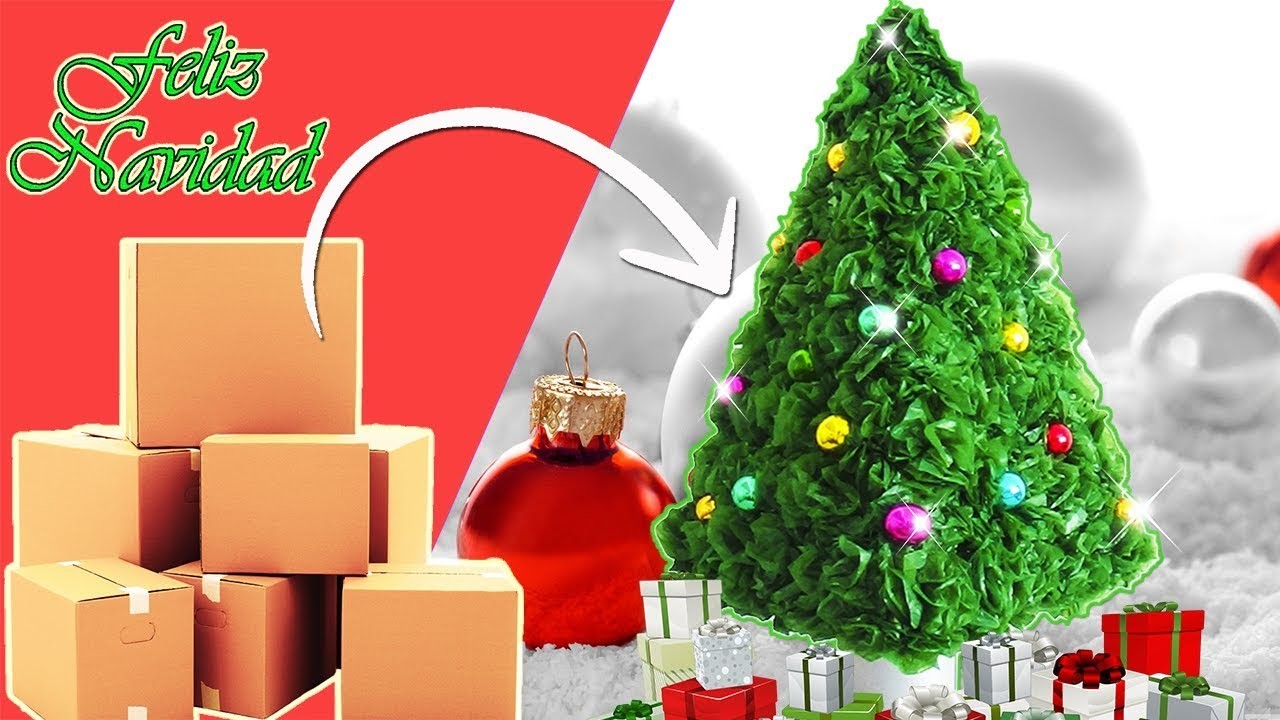 Ideas para Navidad ( Arbol de Navideño) (Reciclaje) Ecobrisa