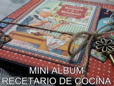 MINI ALBUM RECETARIO DE COCINA