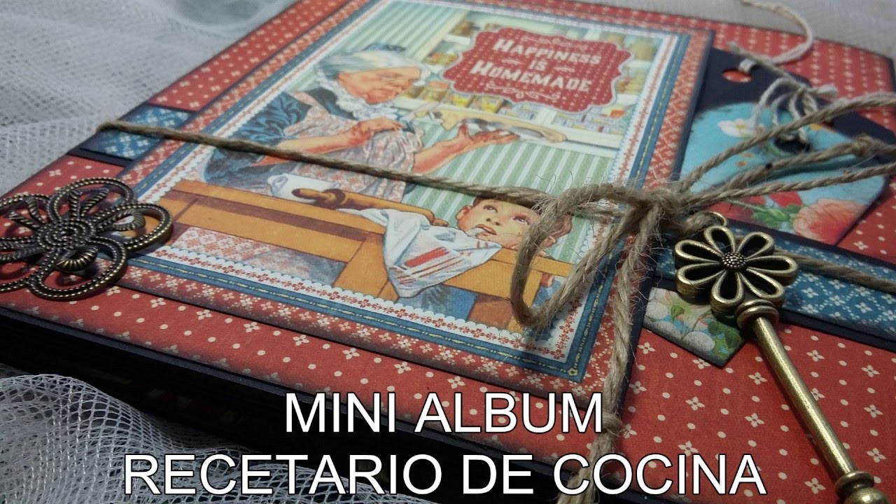 MINI ALBUM RECETARIO DE COCINA