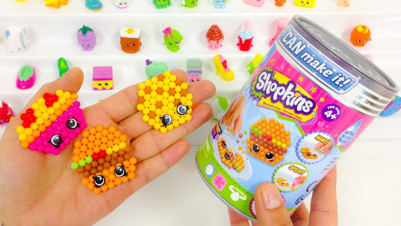 SHOPKINS crea tus propios shopkins\I CAN MAKE IT BEADOS juguetes de shopkins