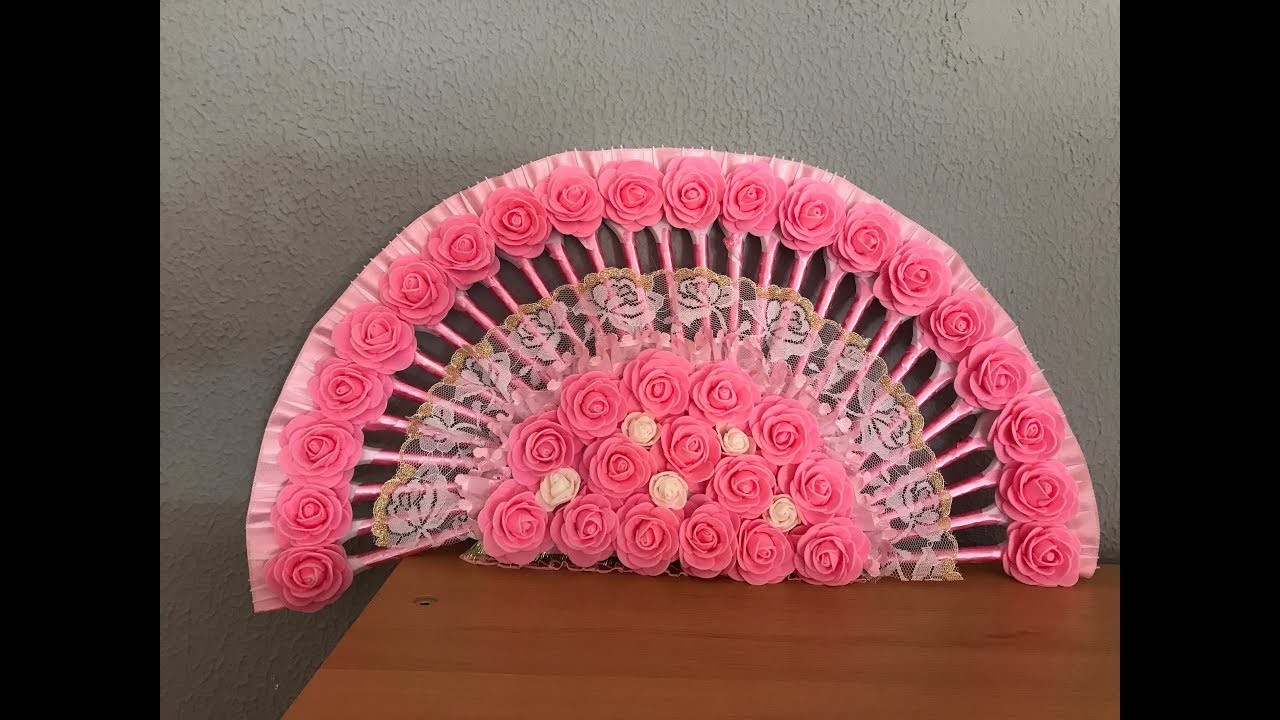 Abanico para decorar Fan made with plastics forks to decorated