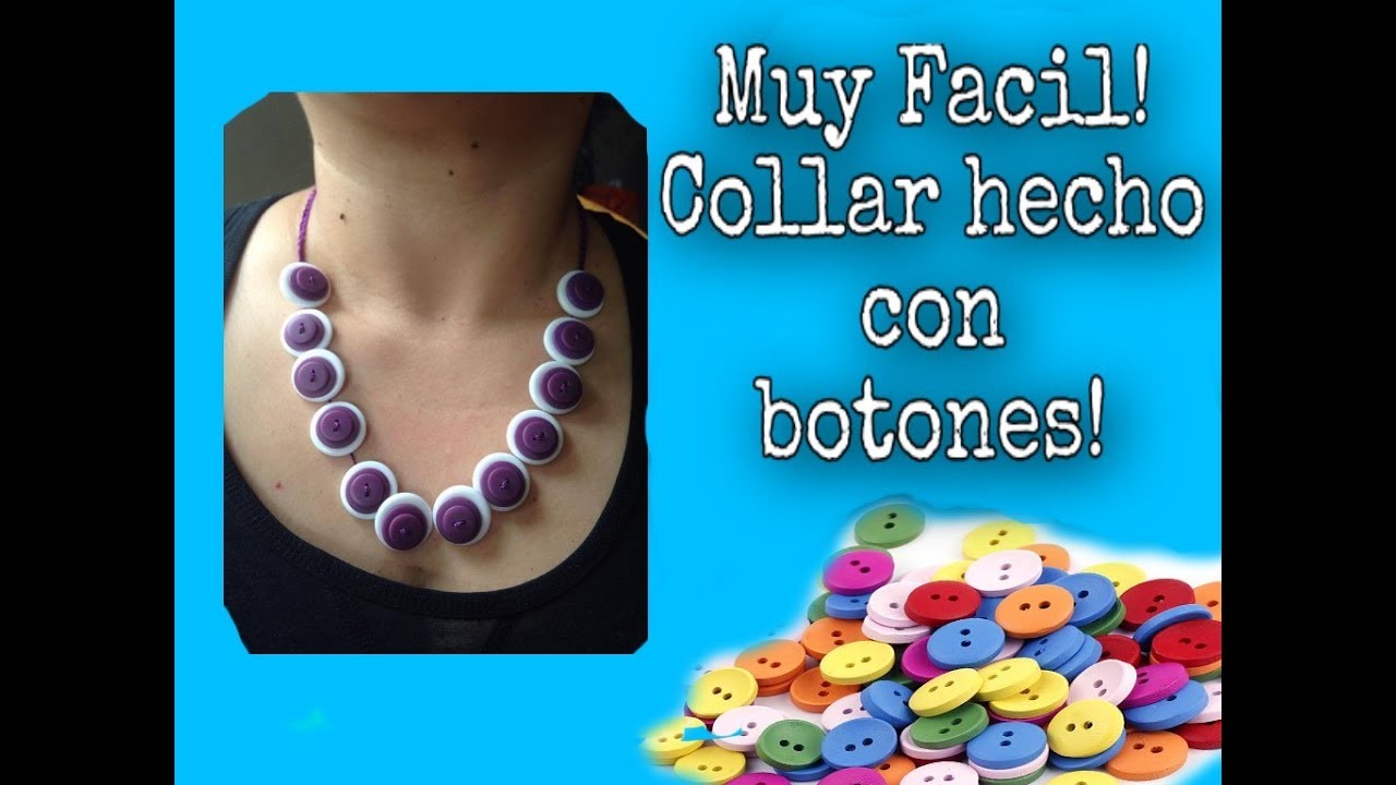 Collar Hecho con Botones Para Principiantes (English Subtitles)