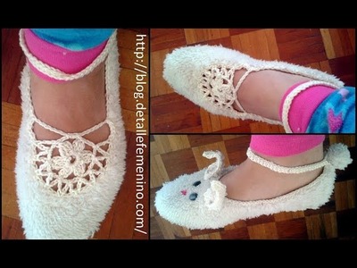 ¿Cómo hacer los detalles finales de las  pantuflas de polar?