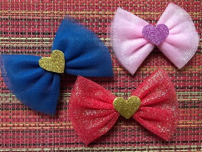 Como hacer un hermoso moñito ????de tul fácil y rápido