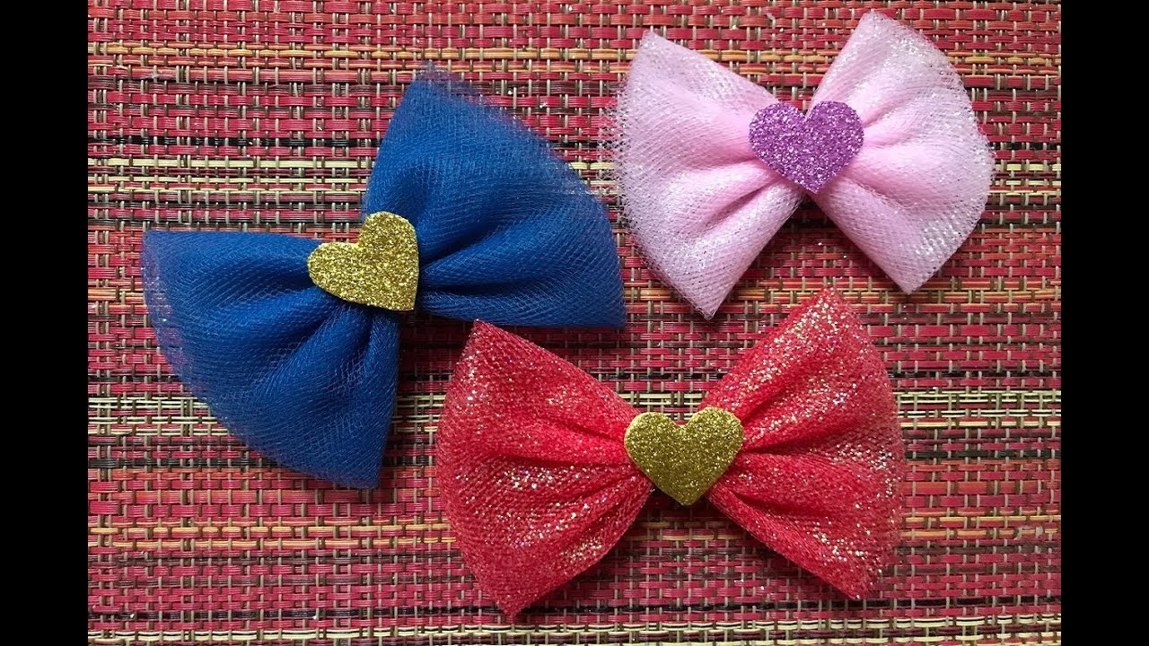 Como hacer un hermoso moñito ????de tul fácil y rápido