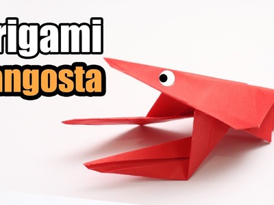 Como hacer una Langosta de papel - ANIMALES DE PAPEL - origami langosta de papel