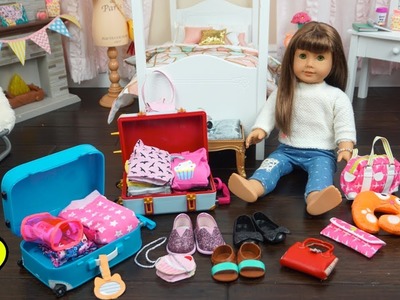 Empacando Maletas de Viaje Para Mi Muñeca American Girl - Juguetes de Titi
