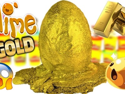 Huevo Gigante Sorpresa Slime GIGANTE de ORO de Plastilina Play Doh en Español  Slime Gold