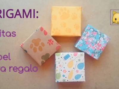 Origami: Cajitas de papel para regalo
