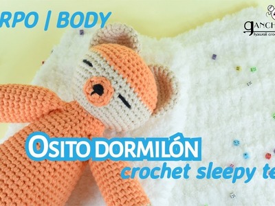 Osito dormilón amigurumi (Cuerpo) - Amigurumi de crochet para bebé