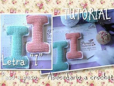 Tutorial Crochet ganchillo letra i - paso a paso abecedario