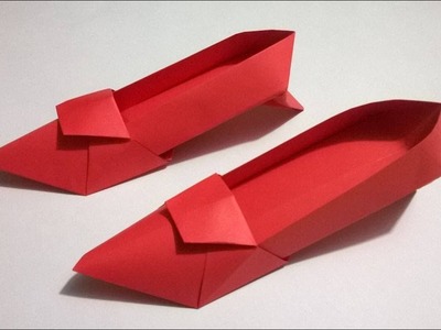 Zapatos Origami. zapatos de papel - How to make a Origami shoes