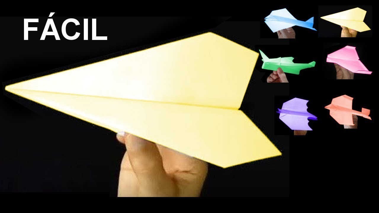 Cómo hacer un avión de papel. Fácil de Hacer  y Vuela Mucho! Avión #1 - How To Make a Paper Airplane