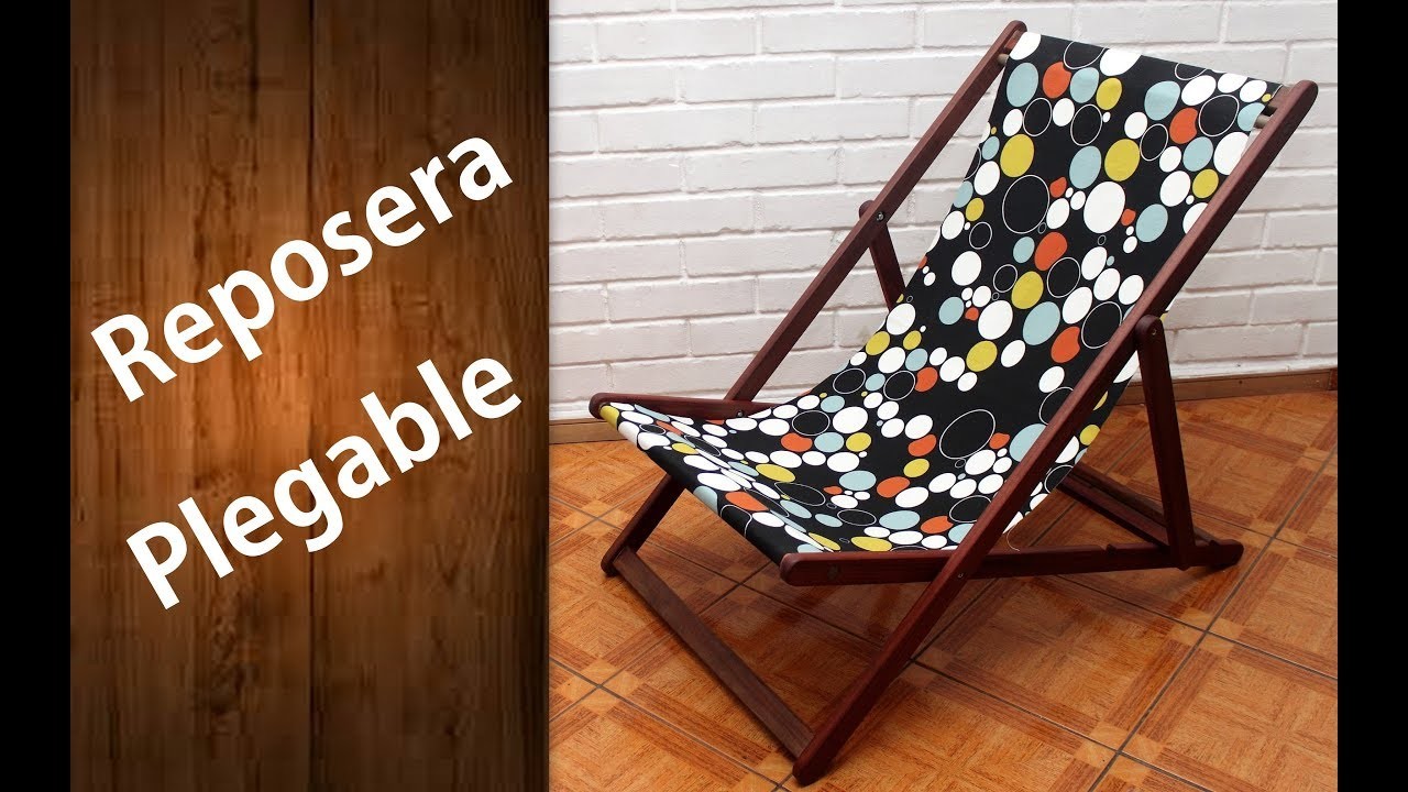 Cómo hacer una reposera o perezoso Fácil | Wooden deck chair
