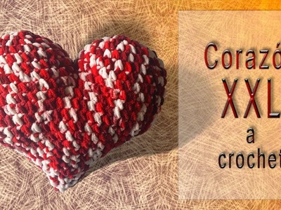 Corazón amigurumi a crochet talla XXL Especial San Valentín