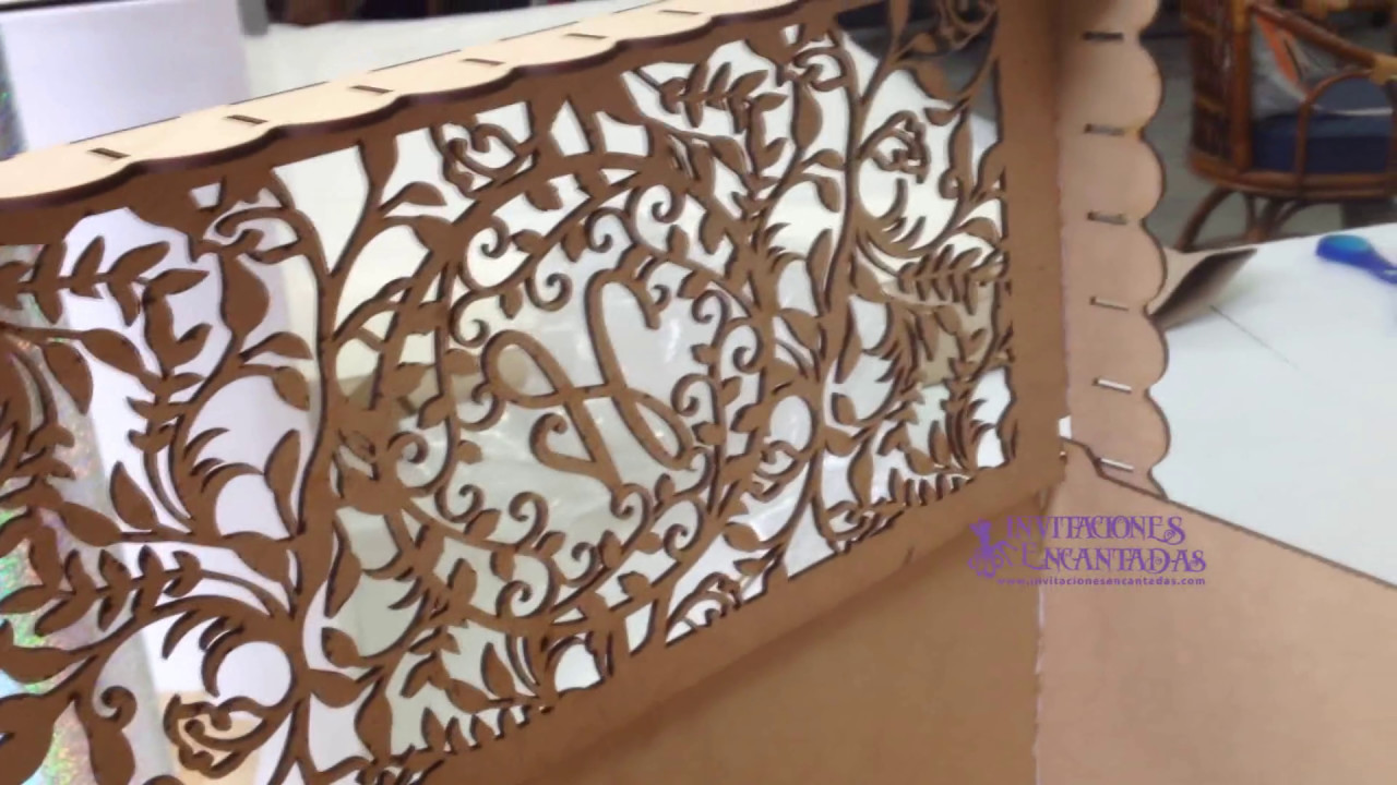 CORTE LASER - CAJA CALADA MDF