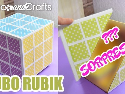 Cubo de Rubik de cartón Organizacion rápida - DecoAndCrafts