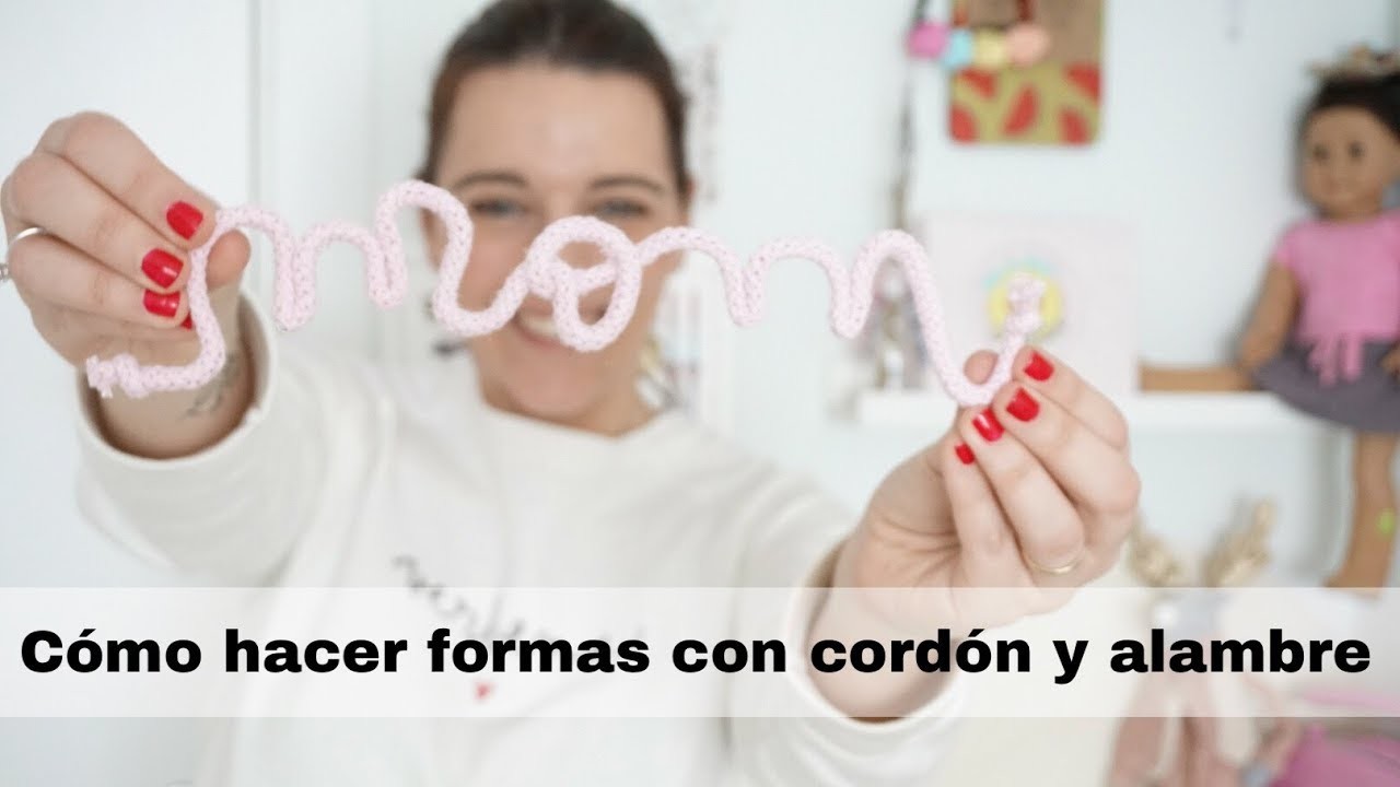 DIY Cómo hacer formas de cordón y alambre Ideal San Valentín y Día de la Madre ❤️