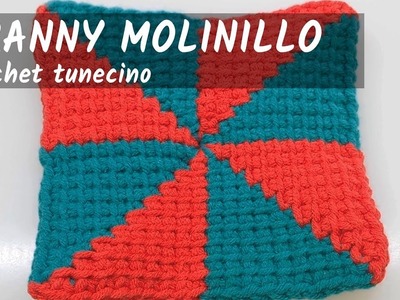 Granny molinillo - Crochet tunecino
